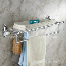 Hotel Style Bathroom Chrome Plated Towel Rack Brass Bath Towel Rack
